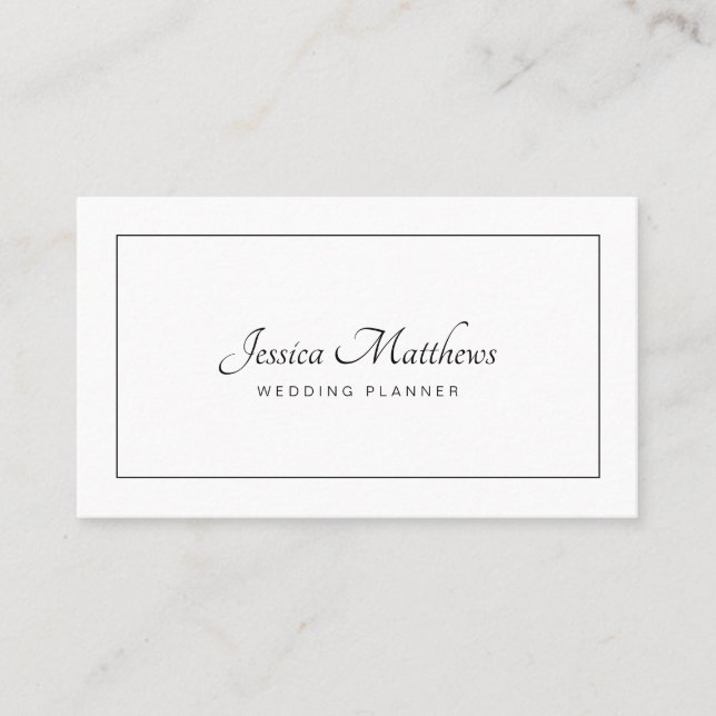 Carte De Visite Professionnel moderne minimal élégant de manuscrit (Devant)