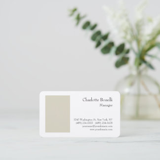 Carte De Visite Professionnel Moderne Minimal Silk Premium