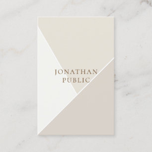 Carte De Visite Professionnel moderne minimaliste de modèle simpl