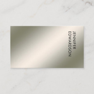 Carte De Visite Professionnel moderne minimaliste en argent simple