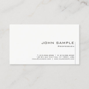 Carte De Visite Professionnel moderne minimaliste personnalisé