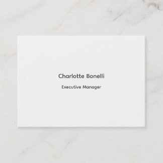 Carte De Visite Professionnel moderne minimaliste Plain