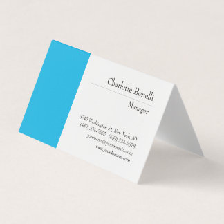 Carte De Visite Professionnel moderne minimaliste Plain