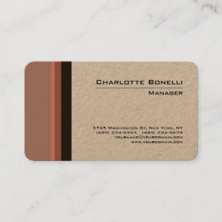 Carte De Visite Professionnel moderne minimaliste Plain Premium Kr