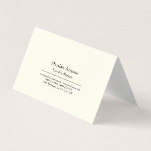 Carte De Visite Professionnel Moderne Minimaliste Simple