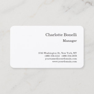 Carte De Visite Professionnel moderne minimaliste soie Bleu blanc