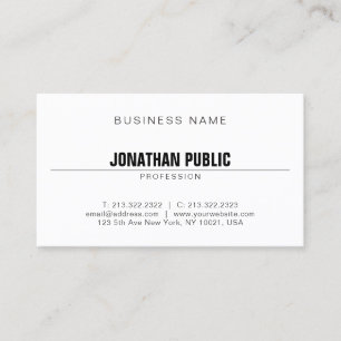 Carte De Visite Professionnel moderne minimaliste sophistiqué