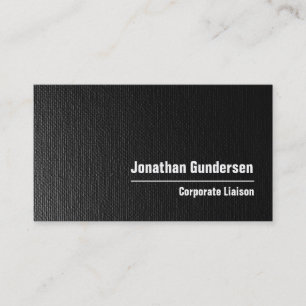 Carte de visite professionnel moderne noir