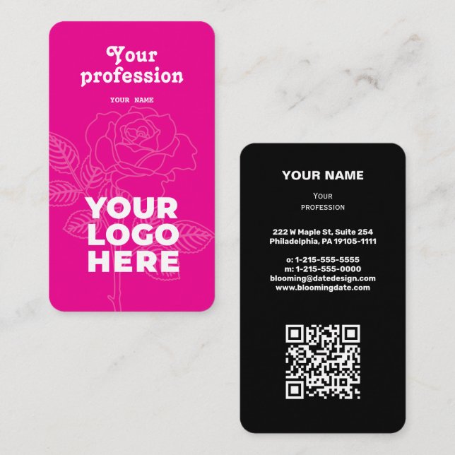 Carte de visite professionnel moderne pour Entrepr (Devant / Derrière)