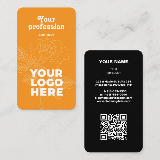 Carte de visite professionnel moderne pour Entrepr (Devant / Derrière)