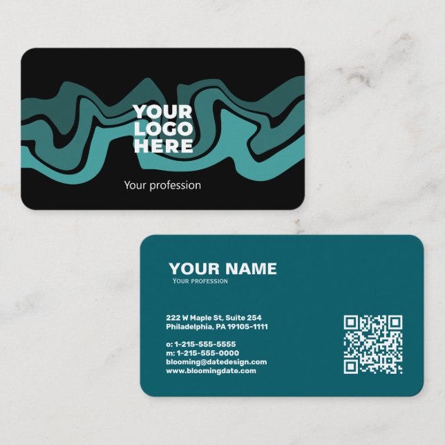 Carte de visite professionnel moderne pour Entrepr (Devant / Derrière)