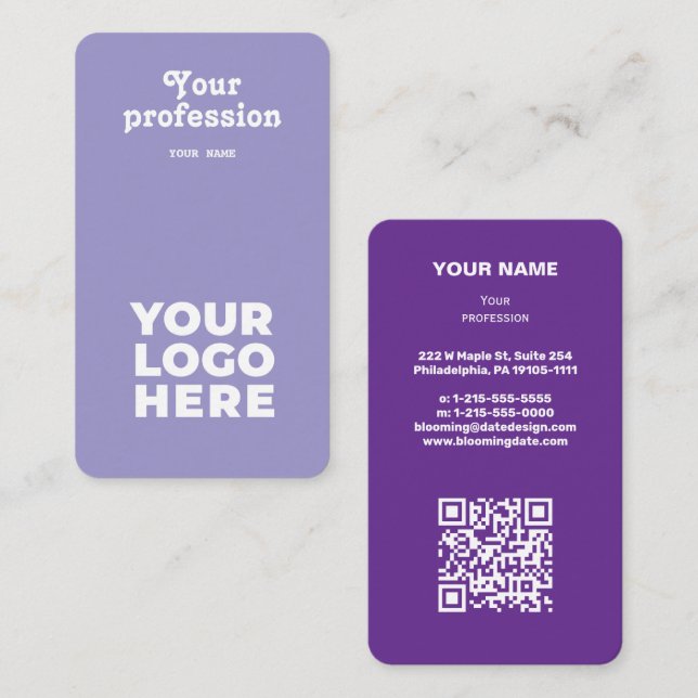 Carte de visite professionnel moderne pour Entrepr (Devant / Derrière)