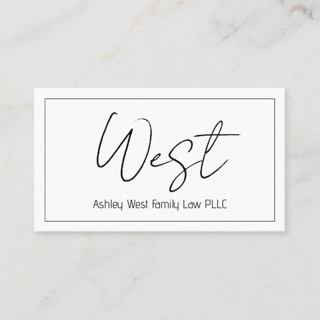 Carte de visite professionnel moderne propre (Devant)