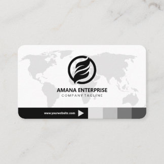 Carte De Visite Professionnel moderne QR Code personnalisé