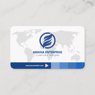 Carte De Visite Professionnel moderne QR Code personnalisé