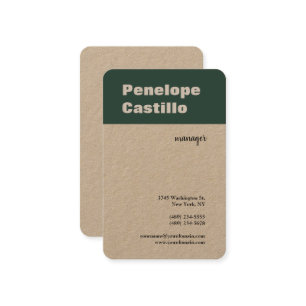 Carte De Visite Professionnel Moderne Simple Design