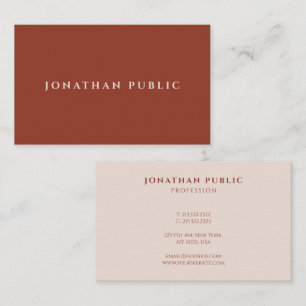 Carte De Visite Professionnel Moderne Simple Élégant Modèle design