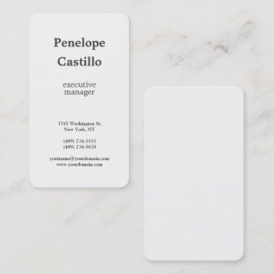 Carte De Visite Professionnel Moderne Simple Minimaliste