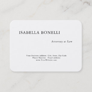 Carte De Visite Professionnel Noir Blanc Minimaliste Plat Créatif