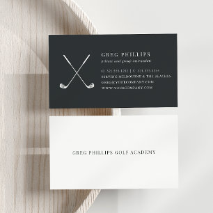 Carte De Visite Professionnel ou instructeur moderne Black & White