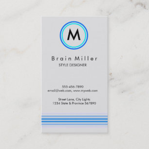 Carte De Visite Professionnel Plain Élégant Moderne Simple