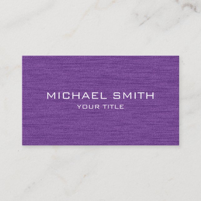 Carte de visite professionnel pourpre (Devant)
