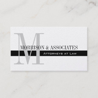 Carte de visite professionnel Procureur Platine