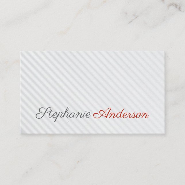 Carte De Visite Professionnel | Rayures (Devant)