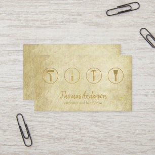 Carte De Visite Professionnel Réparateur de Maison Moderne Homme à