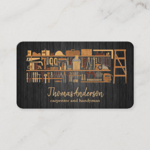 Carte De Visite Professionnel Réparateur de Maison Moderne Homme à