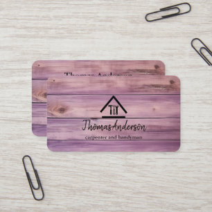 Carte De Visite Professionnel Réparateur de Maison Moderne Homme à