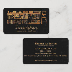 Carte De Visite Professionnel Réparateur de Maison Moderne Homme à