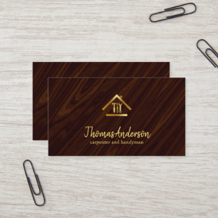 Carte De Visite Professionnel Réparateur de Maison Moderne Homme à
