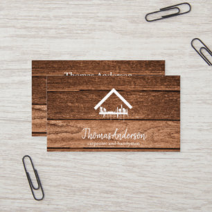Carte De Visite Professionnel Réparateur de Maison Moderne Homme à