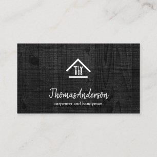 Carte De Visite Professionnel Réparation de Maison Moderne Menuisi