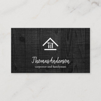 Carte De Visite Professionnel Réparation de Maison Moderne Menuisi