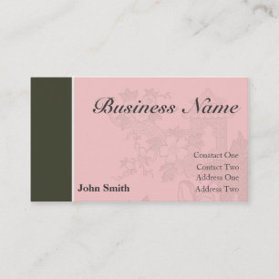 Carte de visite professionnel [rose/brun]