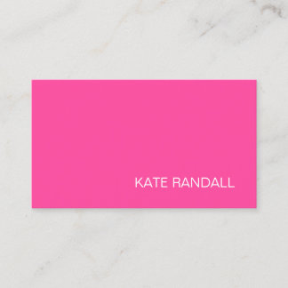 Carte De Visite Professionnel rose moderne