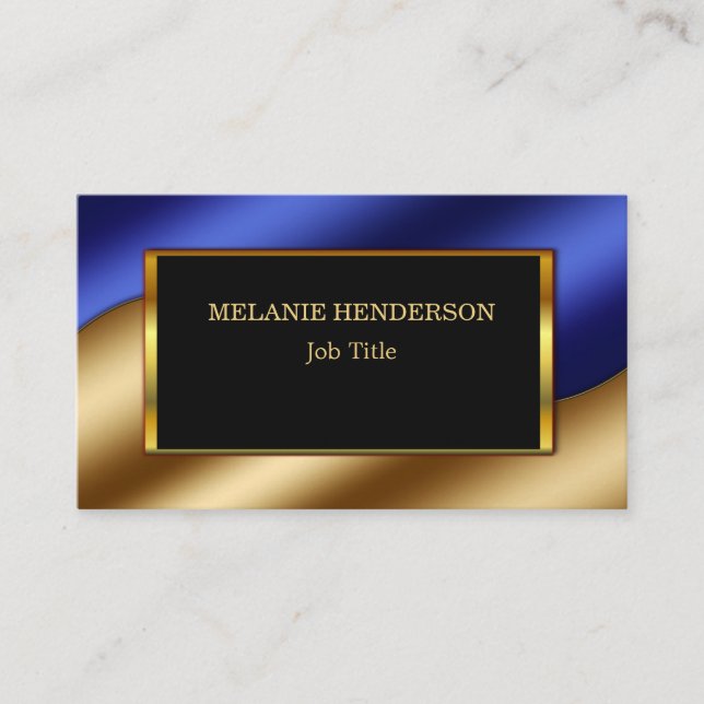 Carte De Visite Professionnel rouge bling d'or de parties (Devant)