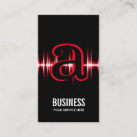 Professionnel rouge d'impulsion de monogramme