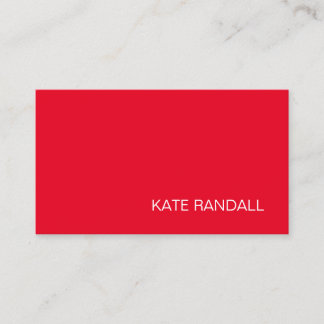 Carte De Visite Professionnel rouge moderne