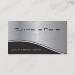 Carte de visite professionnel Silver et Black