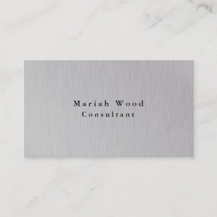 Carte De Visite Professionnel Silver Grey Moderne Creative
