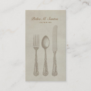 Carte De Visite Professionnel simple de restauration de plaine