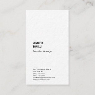 Carte De Visite Professionnel simple minimaliste moderne épais ten