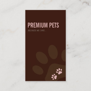 CARTE DE VISITE professionnel soins animal rose pâ