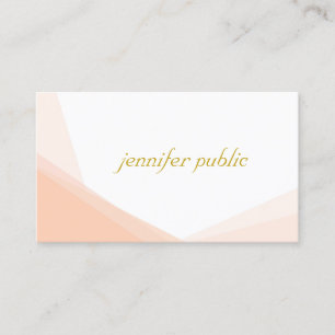 Carte De Visite Professionnel tendance Gold Hand Script Nom modern