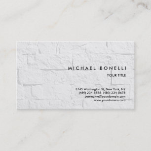Carte de visite professionnel Trend Simple Wall Br
