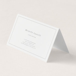 Carte De Visite Professionnel Unique Classique Noir Blanc