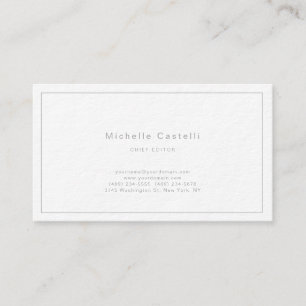 Carte De Visite Professionnel Unique Classique Noir Blanc